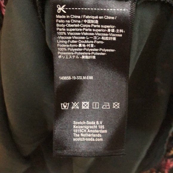 Scotch & Soda Floral Mini Dress. Size Large. - Picture 5 of 11